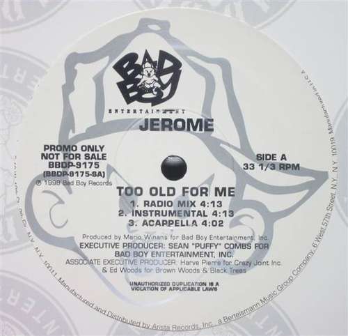 Cover Jerome (4) - Too Old For Me (12, Promo) Schallplatten Ankauf