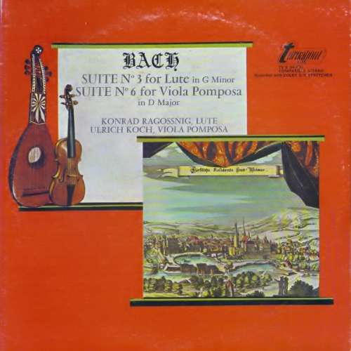 Cover J. S. Bach* - Bach Suite No. 3 For Lute In G Minor, Suite No. 6 For Viola Pomposa In D Major (LP) Schallplatten Ankauf