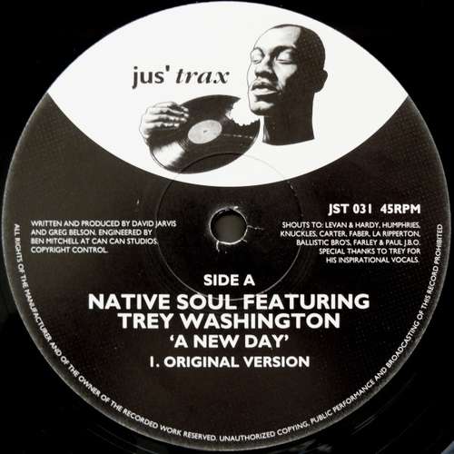 Cover Native Soul Featuring Trey Washington - A New Day (12) Schallplatten Ankauf