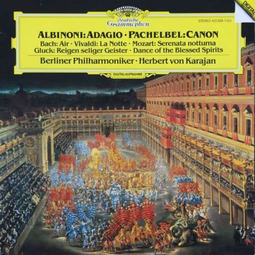 Cover Albinoni* • Pachelbel*, Berliner Philharmoniker • Herbert Von Karajan - Albinoni: Adagio • Pachelbel: Canon (LP, Album) Schallplatten Ankauf