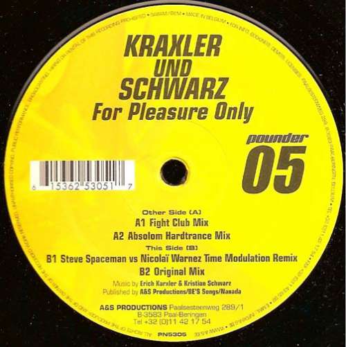 Cover Kraxler* Und Schwarz* - For Pleasure Only (12) Schallplatten Ankauf