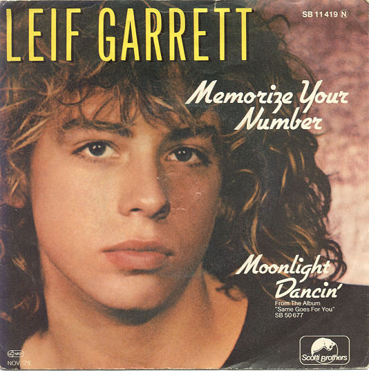 Cover Leif Garrett - Memorize Your Number (7, Single) Schallplatten Ankauf