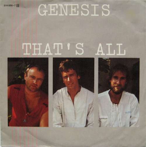 Cover Genesis - That's All (7, Single) Schallplatten Ankauf
