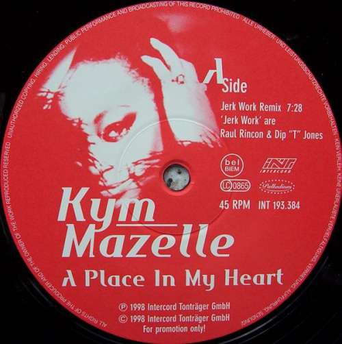 Cover Kym Mazelle - A Place In My Heart (12, Promo) Schallplatten Ankauf