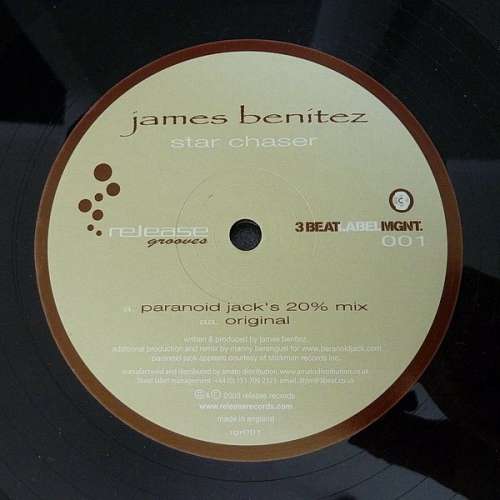 Cover James Benitez - Star Chaser (12) Schallplatten Ankauf