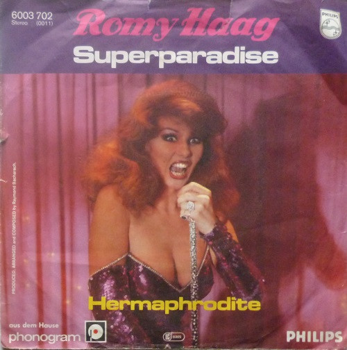 Cover Romy Haag - Superparadise / Hermaphrodite (7, Single) Schallplatten Ankauf