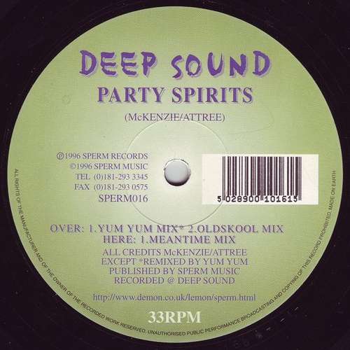 Cover Deep Sound - Party Spirits (12) Schallplatten Ankauf