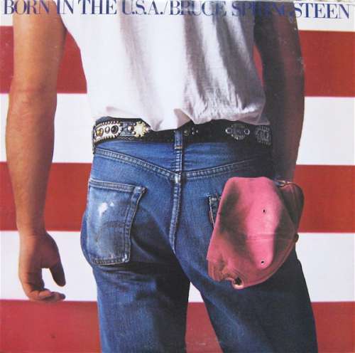 Cover Bruce Springsteen - Born In The U.S.A. (LP, Album, Red) Schallplatten Ankauf