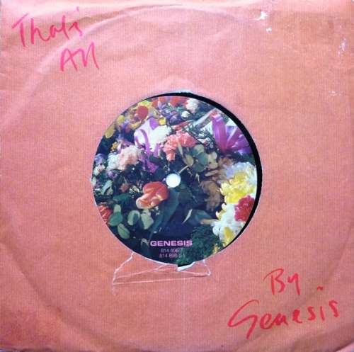 Cover Genesis - That's All (7, Single) Schallplatten Ankauf