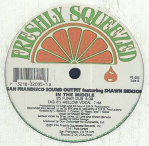 Cover San Frandisco Sound Outfit Featuring Shawn Benson - In The Middle (2x12) Schallplatten Ankauf