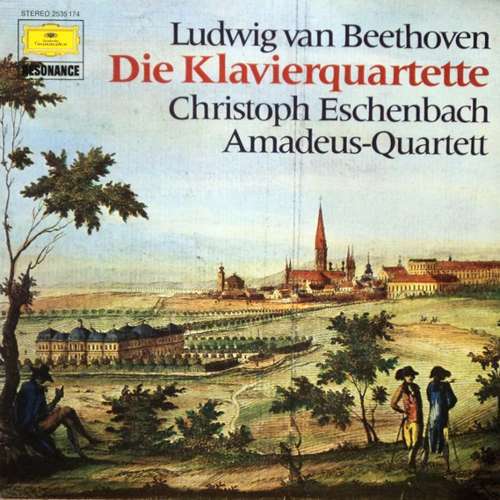 Cover Ludwig van Beethoven – Christoph Eschenbach, Amadeus-Quartett - Die Klavierquartette (LP, RE, RP) Schallplatten Ankauf