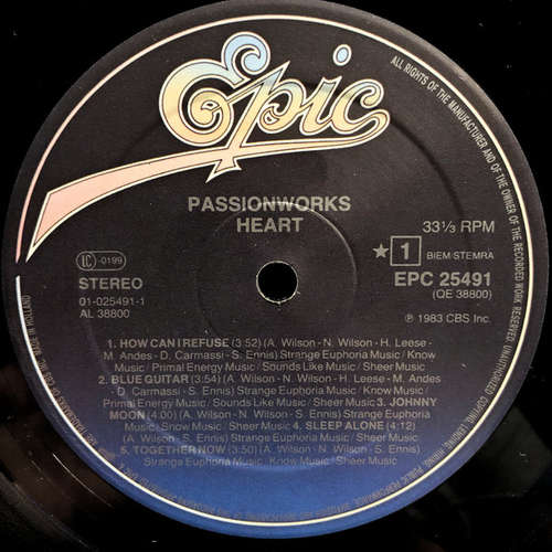 Heart Passionworks (LP, Album) Vinyl Schallplatten Shop buy24hours.de