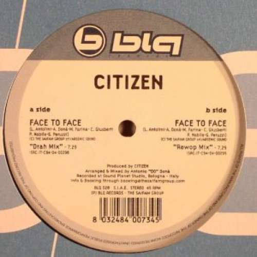 Cover Citizen - Face To Face (12) Schallplatten Ankauf