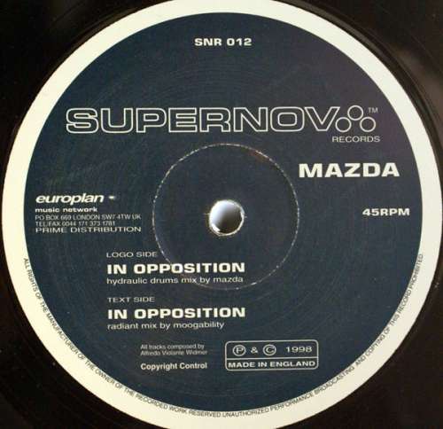 Cover Mazda - In Opposition (12) Schallplatten Ankauf