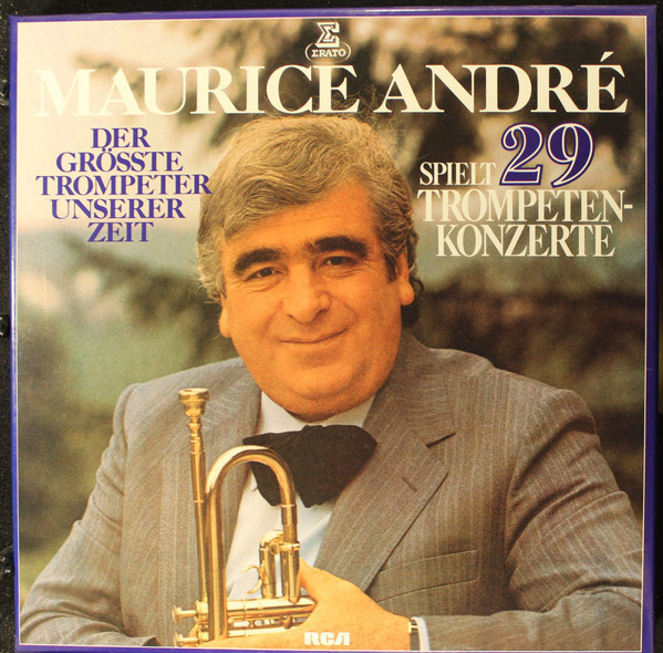 Cover Maurice André - Spielt 29 Trompetenkonzerte (6xLP, Comp + Box) Schallplatten Ankauf