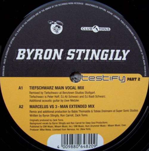 Cover Byron Stingily - Testify (Part 2) (12) Schallplatten Ankauf