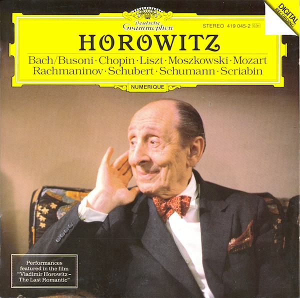 Cover Horowitz* - Bach/Busoni · Chopin · Liszt · Moszkowski · Mozart · Rachmaninov · Schubert · Schumann · Scriabin (CD, Album) Schallplatten Ankauf