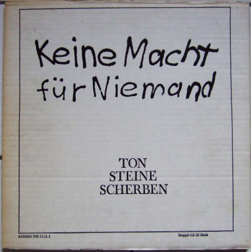 Cover Ton Steine Scherben - Keine Macht Für Niemand (2xLP, Album, RE) Schallplatten Ankauf
