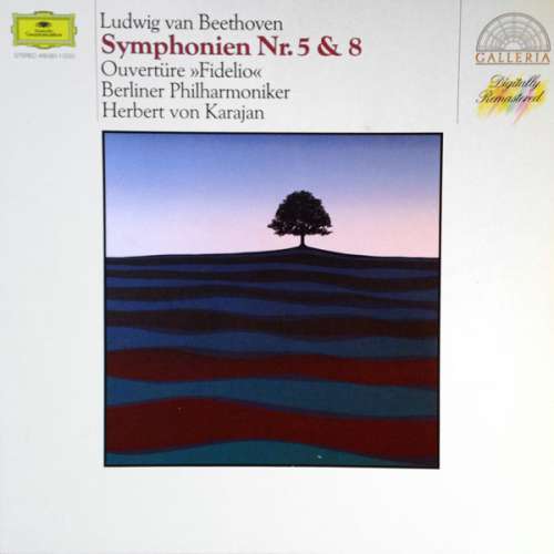 Cover Ludwig van Beethoven / Herbert von Karajan / Berliner Philharmoniker - Symphonien Nr. 5 & 8 / Ouvertüre Fidelio (LP, Comp, RM) Schallplatten Ankauf