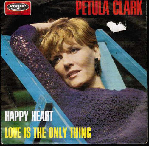 Cover Petula Clark - Happy Heart / Love Is The Only Thing (7, Single, Mono) Schallplatten Ankauf