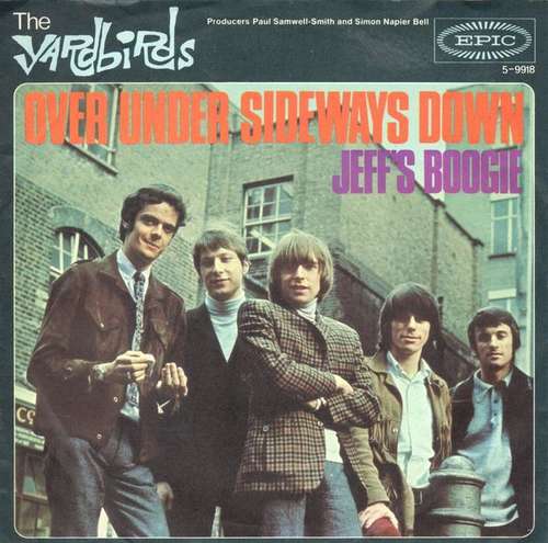 Cover The Yardbirds - Over Under Sideways Down / Jeff's Boogie (7, Single, Mono) Schallplatten Ankauf
