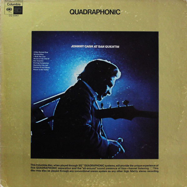 Cover Johnny Cash - At San Quentin (LP, Album, Quad, Red) Schallplatten Ankauf