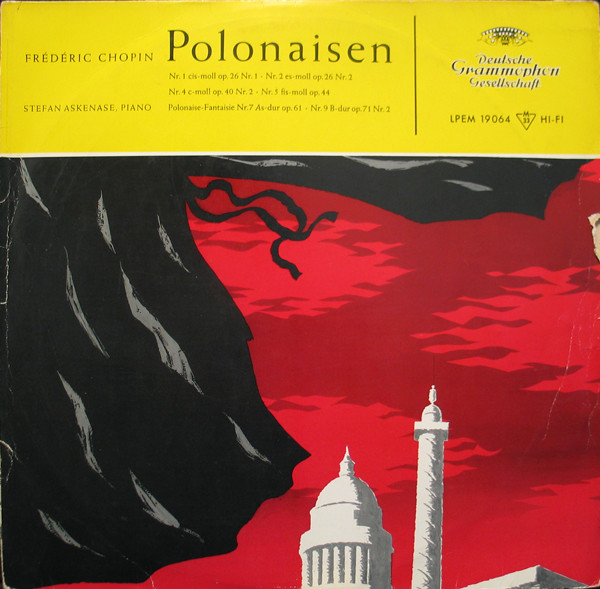 Cover Frédéric Chopin – Stefan Askenase - Polonaisen (Nr. 1, 2, 4, 5 · Polonaise-Fantaisie Nr. 7 · Polonaise Nr. 9) (LP, Mono, RP) Schallplatten Ankauf