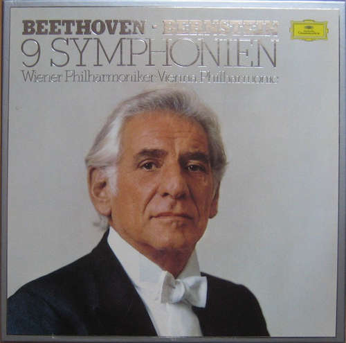 Cover Beethoven* - Bernstein* - Wiener Philharmoniker - 9 Symphonien (8xLP, Comp + Box) Schallplatten Ankauf