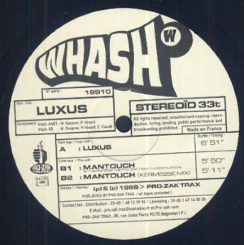 Cover Whash - Luxus (12) Schallplatten Ankauf