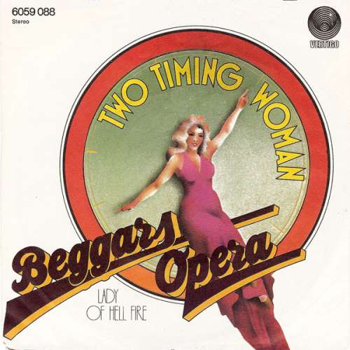 Cover Beggars Opera - Two Timing Woman (7, Single) Schallplatten Ankauf