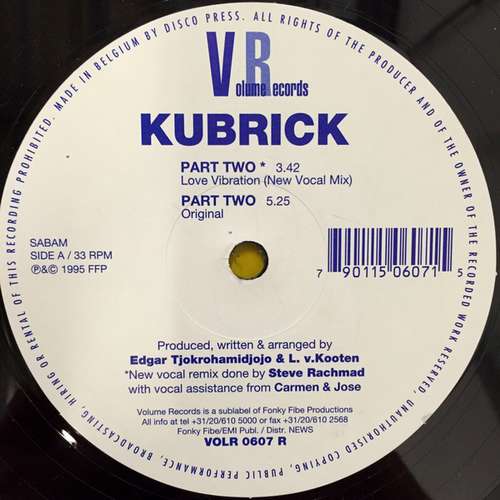 Cover Kubrick - Love Vibration (Part Two) (12) Schallplatten Ankauf