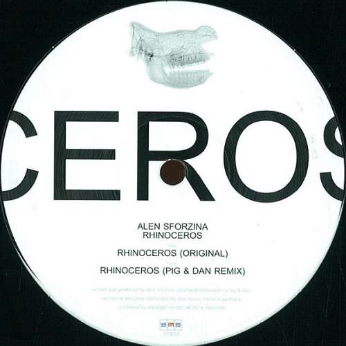 Cover Alen Sforzina - Rhinoceros (12) Schallplatten Ankauf