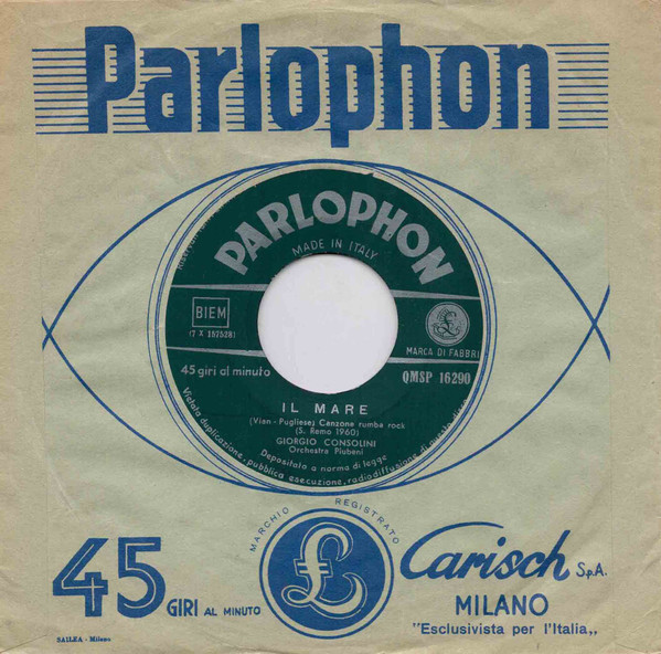Cover Giorgio Consolini - Il Mare / Perderti (7) Schallplatten Ankauf