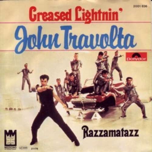 Cover John Travolta - Greased Lightnin' (7, Single) Schallplatten Ankauf