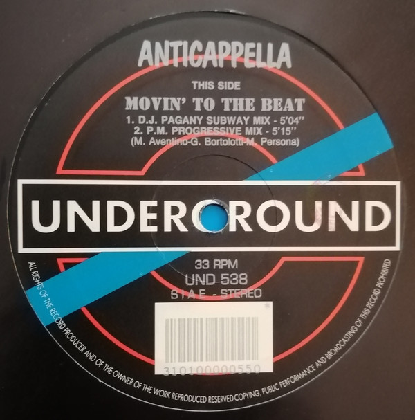Cover Anticappella - Movin' To The Beat (12) Schallplatten Ankauf