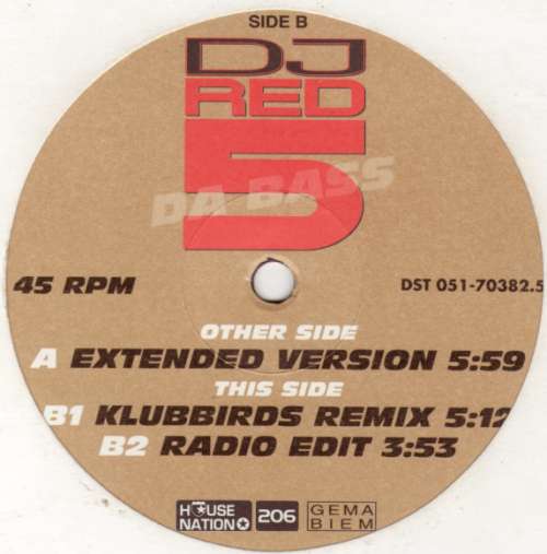 Cover DJ Red 5 - Da Bass (12) Schallplatten Ankauf