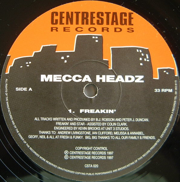 Cover Mecca Headz* - Freakin' (12) Schallplatten Ankauf