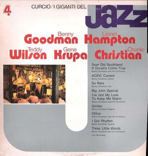 Cover Benny Goodman / Lionel Hampton / Teddy Wilson / Gene Krupa / Charlie Christian - I Giganti Del Jazz Vol. 4 (LP, Comp) Schallplatten Ankauf