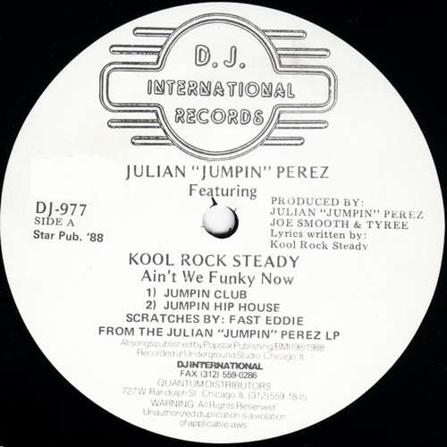 Cover Julian Jumpin Perez Featuring Kool Rock Steady - Ain't We Funky Now (12) Schallplatten Ankauf