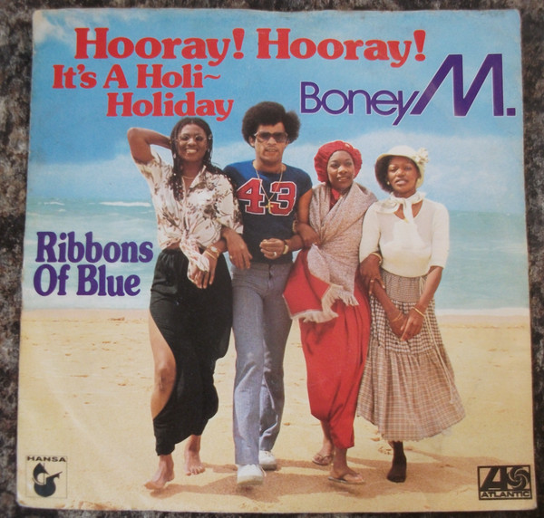Cover Boney M* - Hooray Hooray, It's A Holi ‒ Holiday (7, Single, Fre) Schallplatten Ankauf