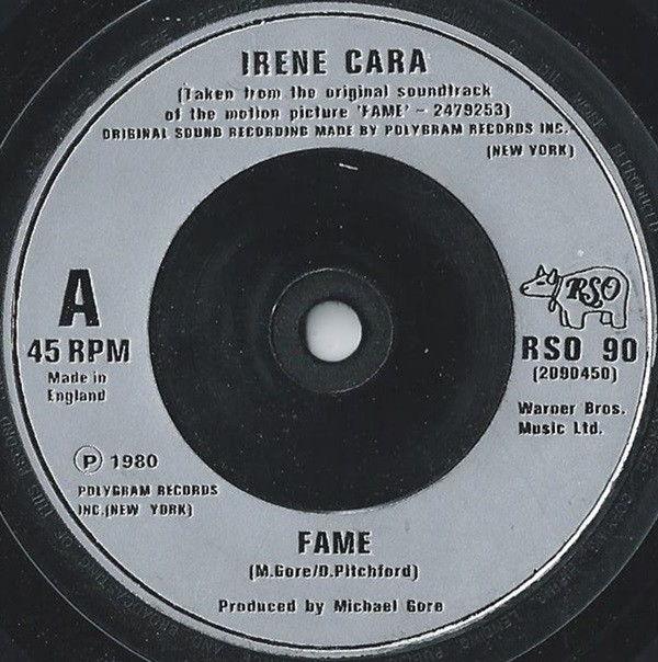 Cover Irene Cara - Fame (7, Single) Schallplatten Ankauf