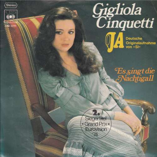 Cover Gigliola Cinquetti - Ja (7, Single) Schallplatten Ankauf