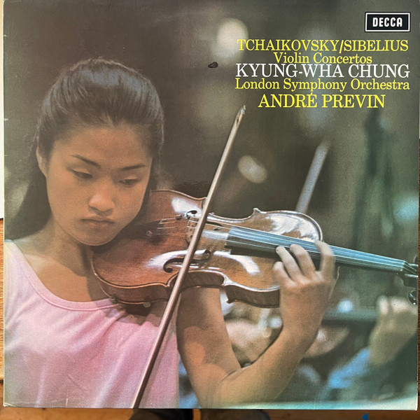 Cover Tchaikovsky* / Sibelius*, Kyung-Wha Chung, London Symphony Orchestra*, André Previn - Violin Concertos (LP, Album) Schallplatten Ankauf