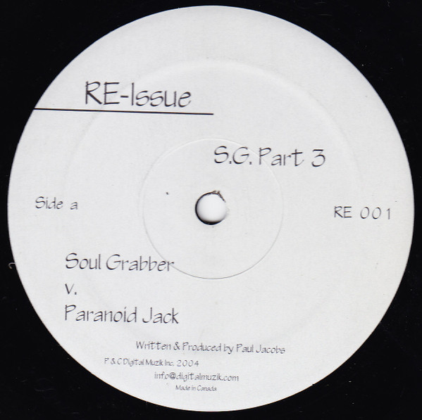 Cover Soul Grabber / Paranoid Jack - Soul Grabber Vs Paranoid Jack EP (12) Schallplatten Ankauf