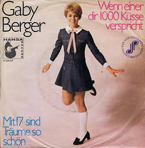 Cover Gaby Berger - Wenn Einer Dir 1000 Küsse Verspricht (7, Single) Schallplatten Ankauf