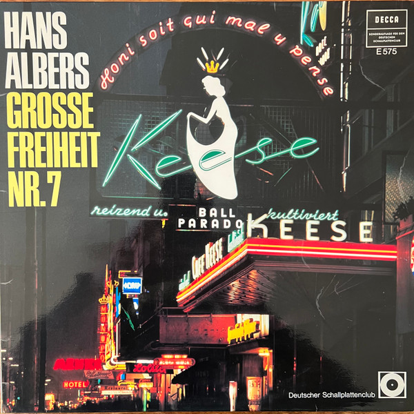 Cover Hans Albers - Große Freiheit Nr. 7 (LP, Comp, Mono, Club, RE) Schallplatten Ankauf