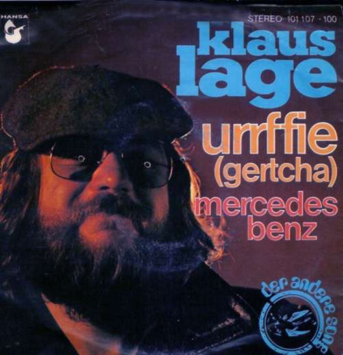 Cover Klaus Lage - Urrffie (Gertcha) (7, Single) Schallplatten Ankauf