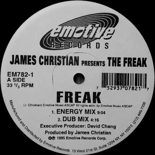 Cover James Christian Presents The Freak (5) - Freak (12) Schallplatten Ankauf