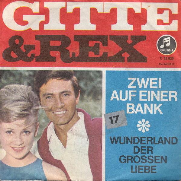 Cover Gitte* & Rex* - Zwei Auf Einer Bank (7, Single, Mono) Schallplatten Ankauf