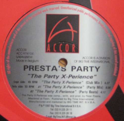 Cover Presta's Party - The Party X-perience (12) Schallplatten Ankauf